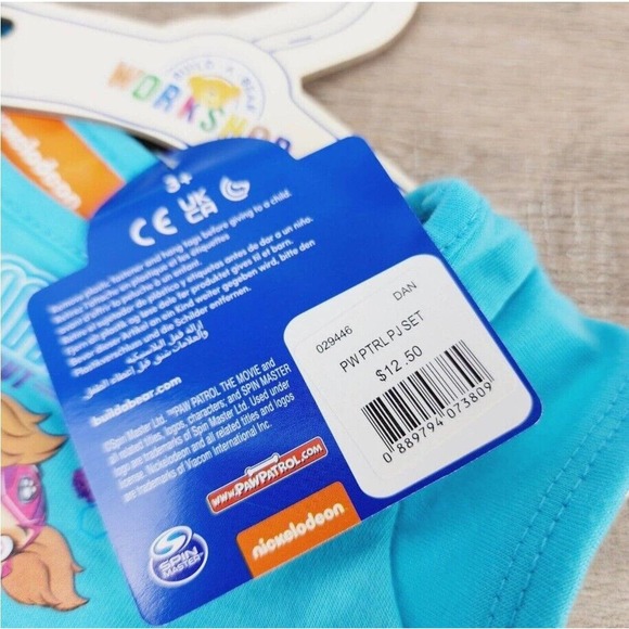 NEW Build A Bear RARE Paw Patrol Pjs Nickelodeon Sleeper Clothes for 15"+ Plush - Picture 4 of 5